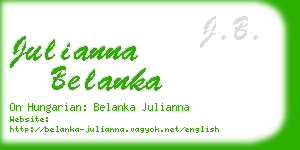 julianna belanka business card